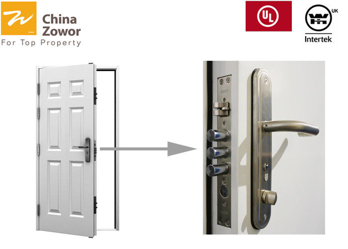 6 puertas incombustibles pintadas blanco del metal del oscilación de