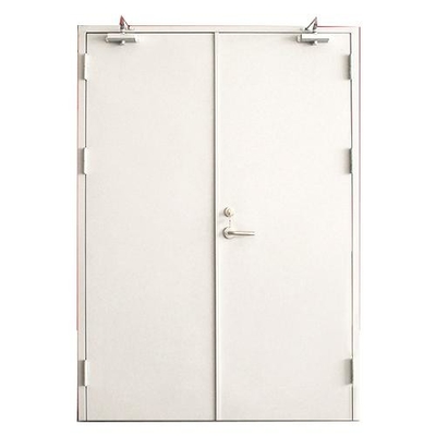 Customized Size 60/90 min 0.8/1.0 mm Galvanized Steel Fire Safety Door For Apartments