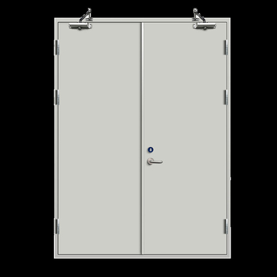 Customized Size 60/90 min 0.8/1.0 mm Galvanized Steel Fire Safety Door For Apartments